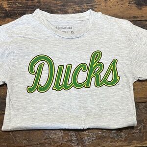 Homefield Mens 'Ducks' Short Sleeve Tee in Heather Gray